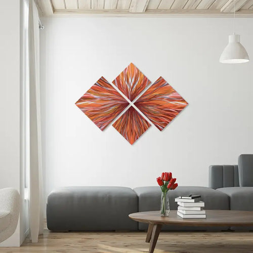 Multi Panel Wall Art Titled "Pheonix"