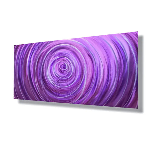 Purple Wall Art Titled "Wormhole"