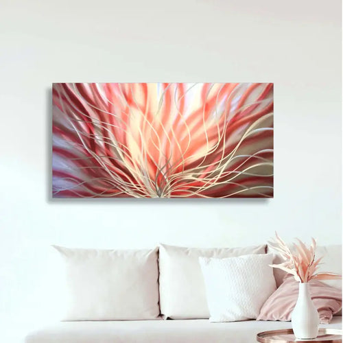 Red Wall Art Titled "Inbloom" (Red Edition)