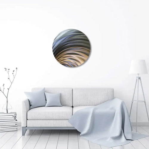 Round Metal Wall Art Titled "Cyllene"
