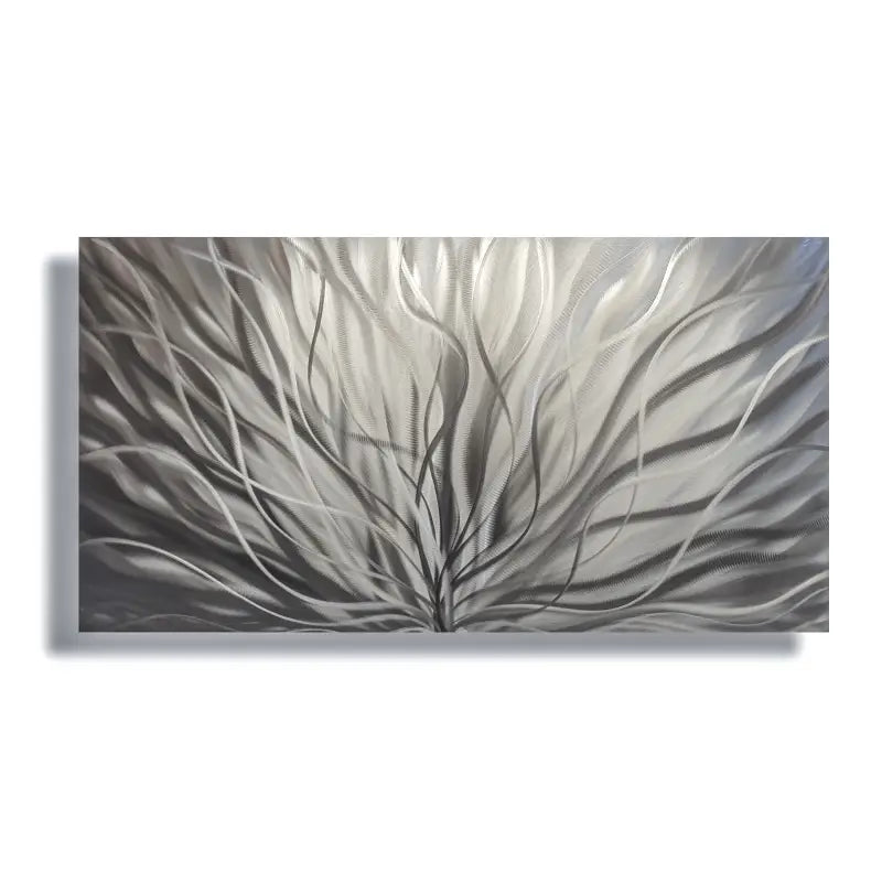 Silver Metal Wall Art Titled Inbloom (Silver Edition)