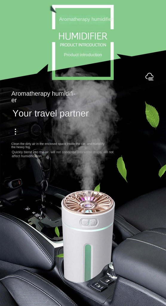 Car Aromatherapy with Phantom Cup and Colorful Night Light Car Air Humidifier7