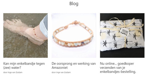 afbeelding van blogs van enkelversiering