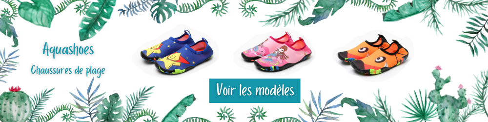 Bannière chaussures enfants aquashoes