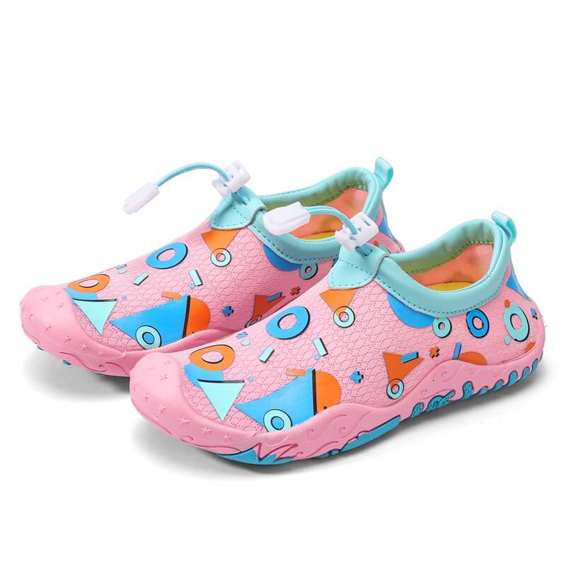 Chaussures de plages enfant de couleur rose de marque Aquashoes