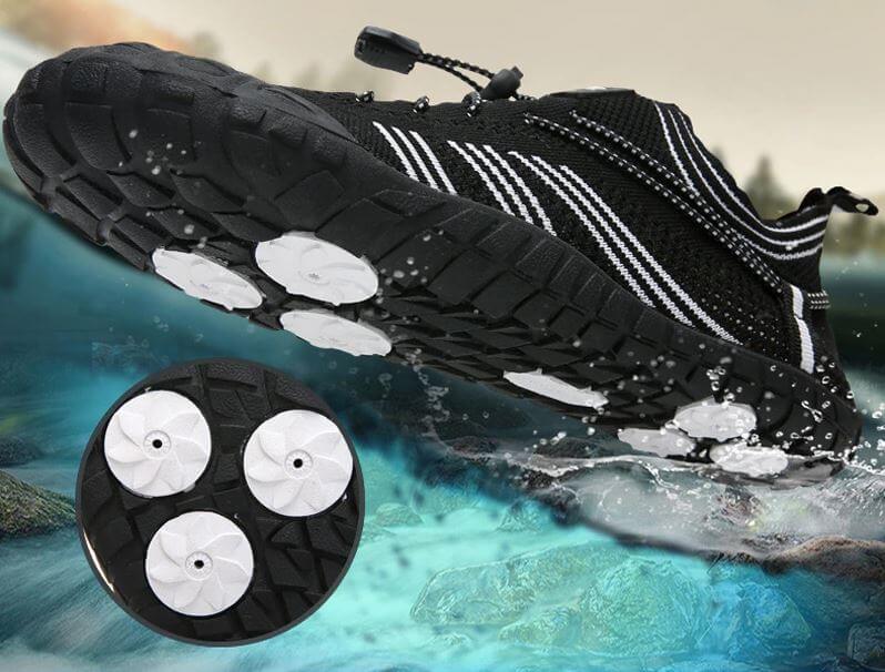 Présentation de la chaussure aquatique Sport-X gris de chez Aquashoes