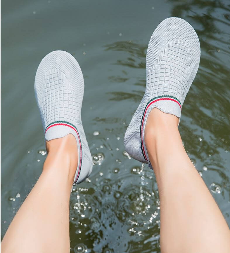 Chaussures de plage Carnon-Plage gris Aquashoes
