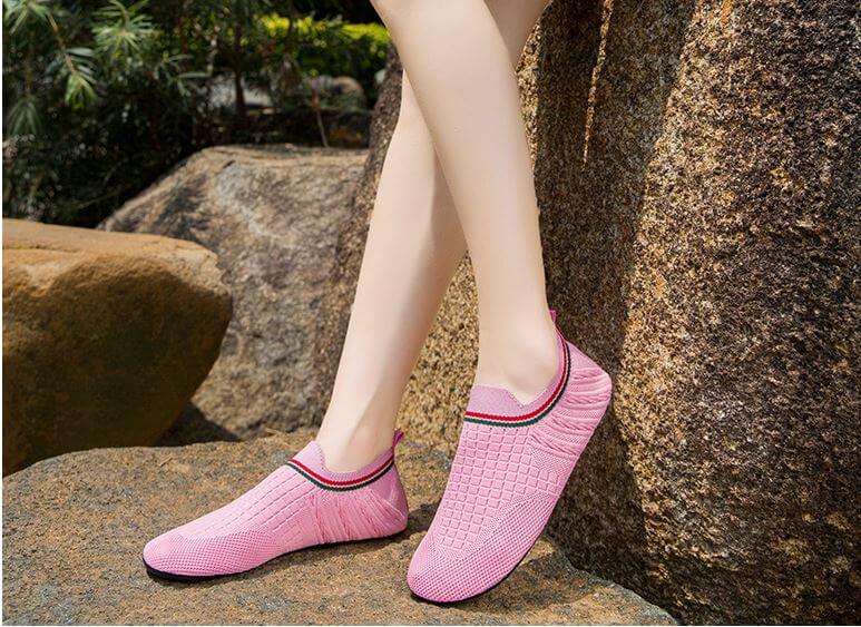 Chaussures de plage Carnon-Plage rose Aquashoes