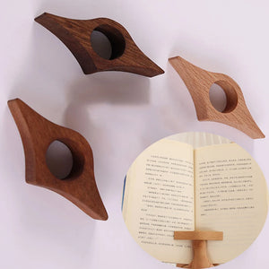 Wooden Thumb Bookmark One Hand Reading Thumb Book Support Book Page Holder For Office Book Lovers Fast Reading Tools Stationery - ChinoEasy