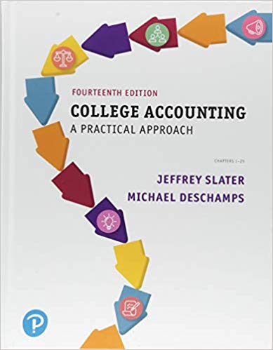 Testbank for College Accounting A Practical Approach 14th by Slater