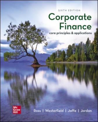 Test Bank Corporate Finance Core Principles and Applications 6th Edition Stephen Ross Randolph Westerfield Jeffrey Jaffe Bradford Jordan for Success