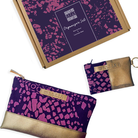 Organizer Gift Set - Purple Bintik