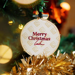 Batik Boutique ornament merry christmas