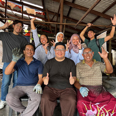 a group picture of the people that makes up batik boutique