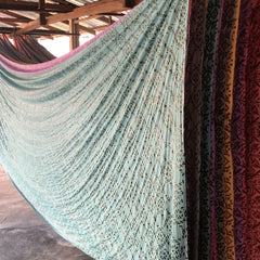 batik in the process of drying