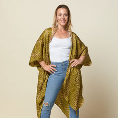 Batik Boutique Kimono in Moss Fern