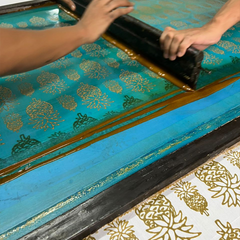 batik boutique artisans doing batik in pineapple motif