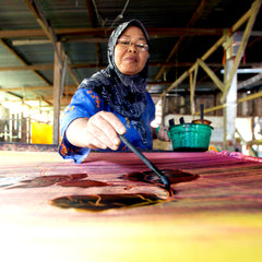 batik artisans painting