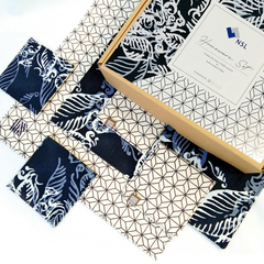 Batik Boutique's previous collaboration with NSL featuring our batik homeware set with their logo on the packaging.