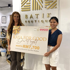 gift gifting to the seamstresses from batik boutique