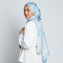 batik scarf sky bukit model 1