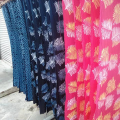 batik boutique sawit prints in blue and pink malaysian batik