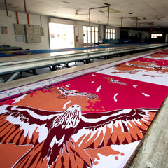 indonesian batik with earthy color eagle