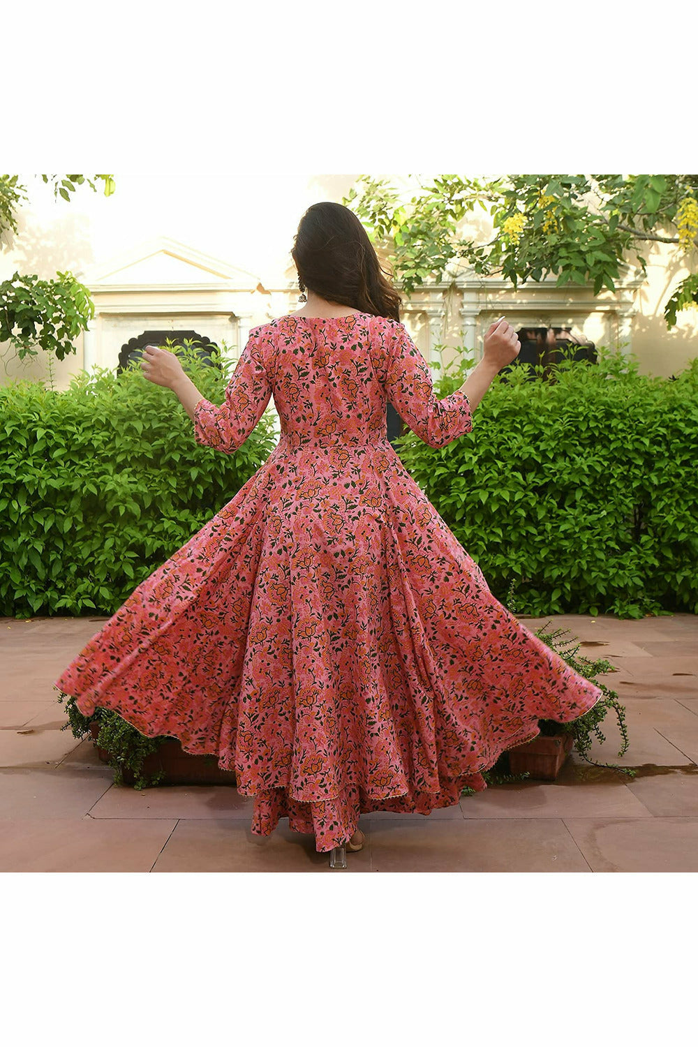 Buy Women Floral Printed Anarkali Kurti With Palazzo Set, Rayon Fabric  Salwar Kameez, Indian Wedding Kurta Pant, Gift for Her, Pakistani Suit  Online in India - … | Printed gowns, Unique womens