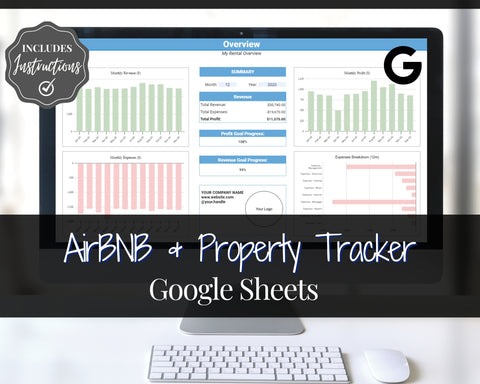 Google Sheets Airbnb Real Estate Business Tracker Spreadsheet
