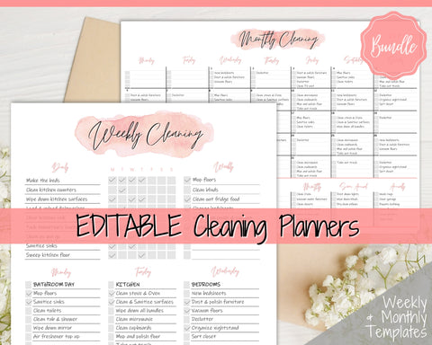 Cleaning Planner Printables