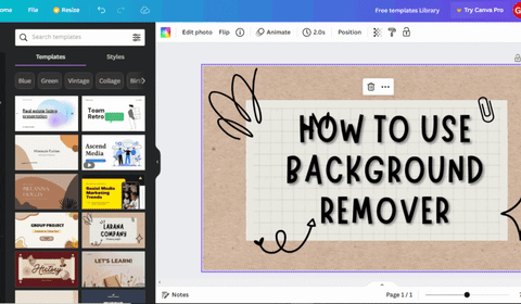 canva background remover tool GIF