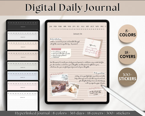 Digital Reading Journal, Digital Book & Reading Planner for Goodnotes