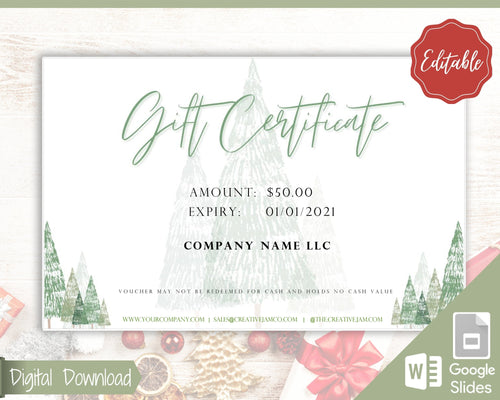 Free Google Slides Christmas Gift Template PowerPoint