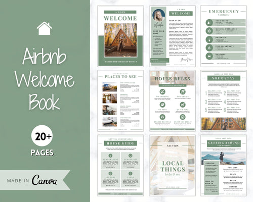 Custom Vacation Home Guest Book Airbnb Welcome Book Housewarming