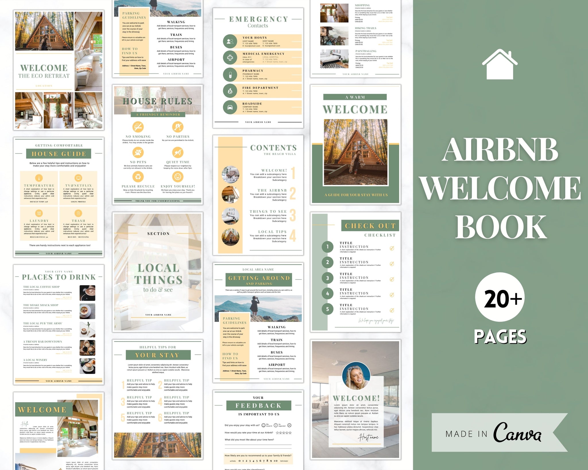 airbnb host book template