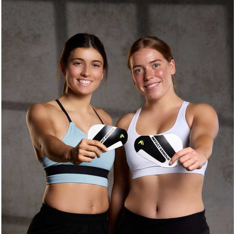 Women's breast guards for cricket