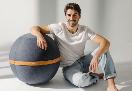 Ballon d'exercice de qualité professionnelle Balance Ball Chair Chaise de  yoga ergonomique de qualité supérieure avec ballon de yoga et chaise  ergonomique pour la maison et le bureau avec pompe à air 
