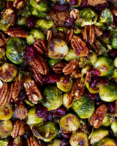 Brussels sprouts salad with pecans