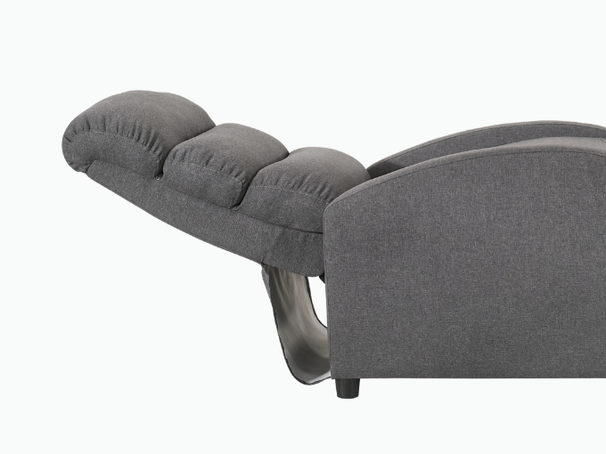 Luxury Fabric Recliner Chair - Grey