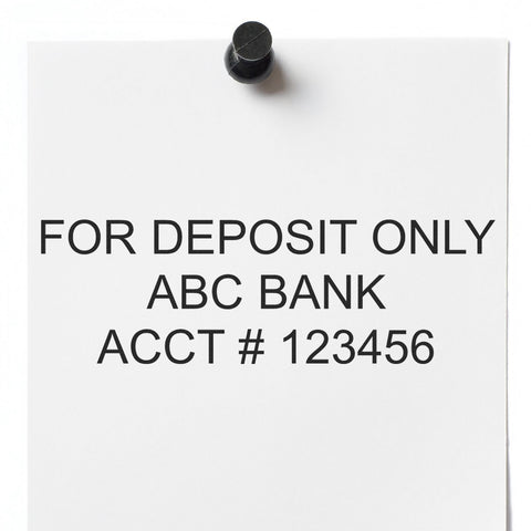 For Deposit Only Stamp