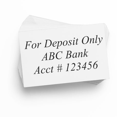 Stamped Image for Deposit Only