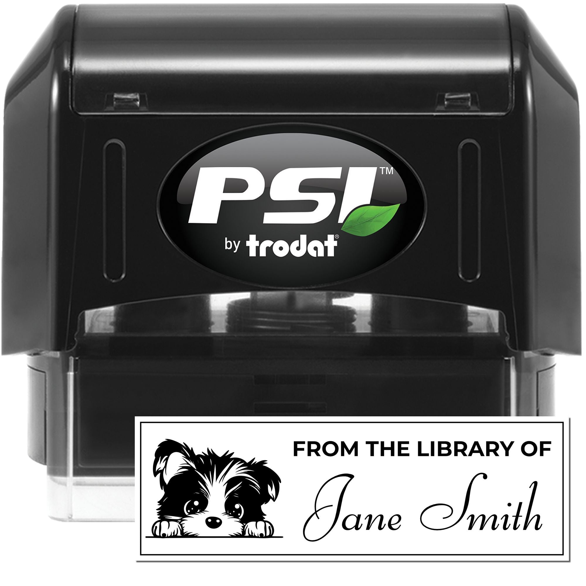 Pre-Inked Biewer Terrier Personalized Stamp For Books