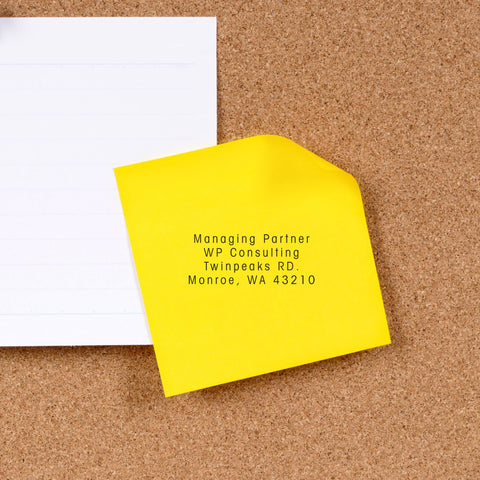 Text Only Stamp Impression