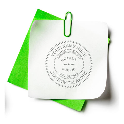 Delaware Notary Embossing Seal