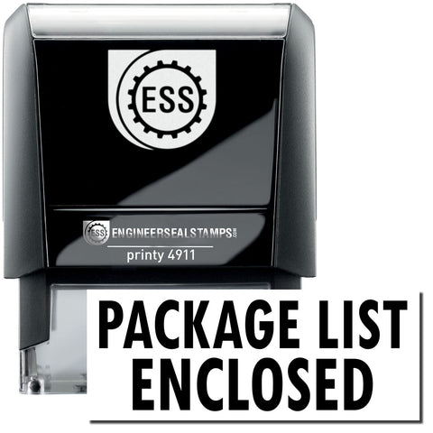 Package List Enclosed Stamp
