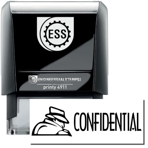 Confidential Rubber Stamp