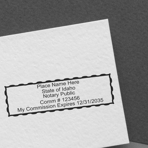 Idaho Notary Public Stamp Image