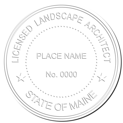 Maine Landscape Architect Seal Imprint