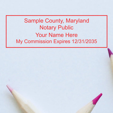 Maryland Notary Stamp