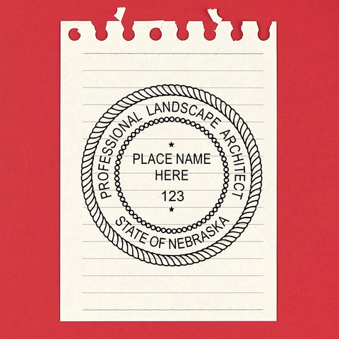 Nebraska Landscape Architect Stamp Image